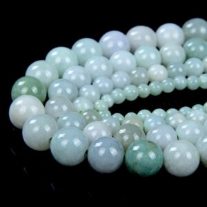 Natural Burma Green Jade Gemstone Grade Aaa Round 6mm 8mm Loose Beads Bulk Lot 1,2,6,12 And 50 (d21)