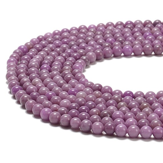 Purple Jade Gemstone 6mm Round Beads 14.5 Inch Full Strand Bulk Lot 1,2,6,12 And 50 (80020223-d628)