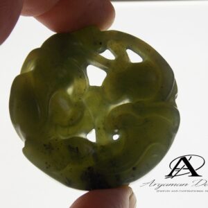Antique Tibetan Jade Stone Carving: Dancing Woman With Scarf