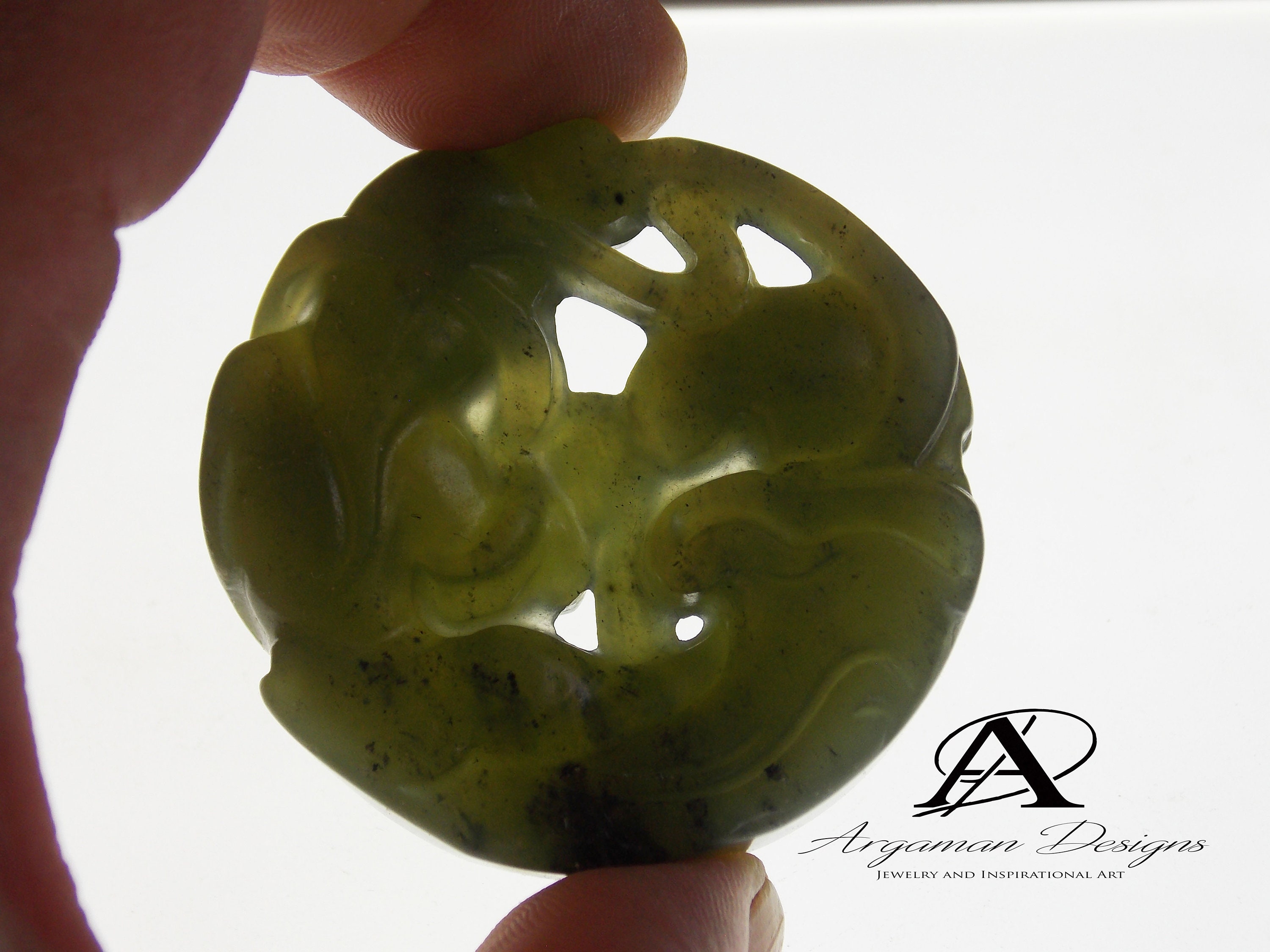 Antique Tibetan Jade Stone Carving: Dancing Woman With Scarf