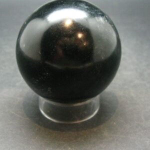Black Jade Sphere Ball From Greenland - 1.9" - 180.31 Grams
