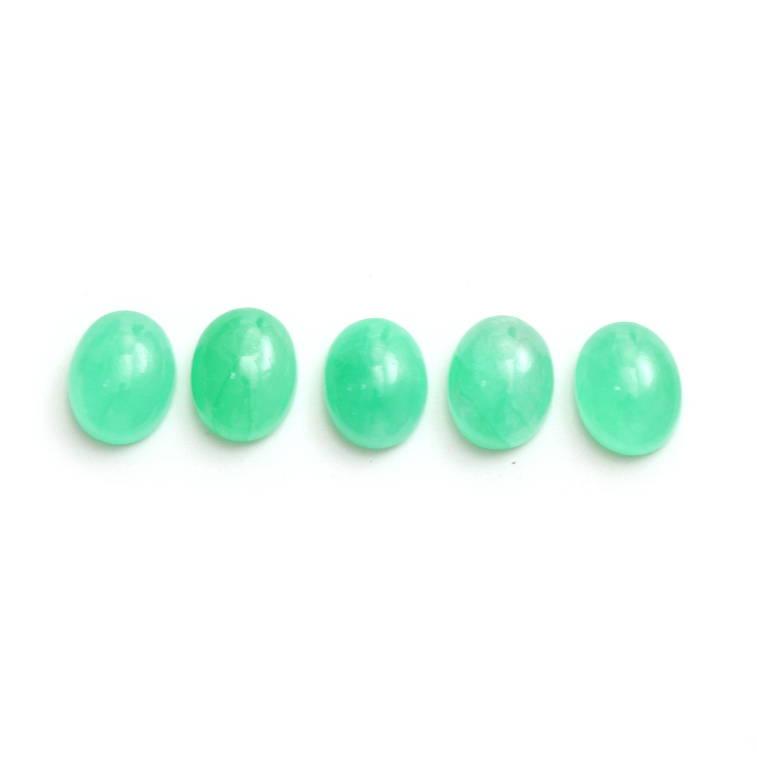 Dyed Jade Smooth Oval Loose Gemstone, 8x10 Mm, Jade Jewelry Handmade Gift For Women, Set Of 5 Pieces