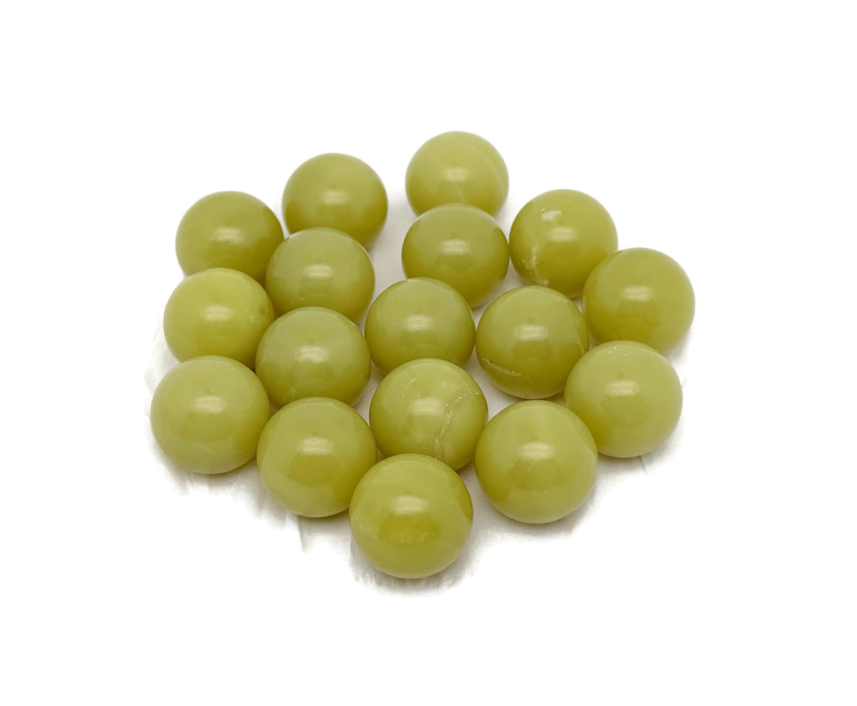 Lemon Jade Sphere Gemstone – Crystal Sphere - Healing Stone – Crystal Ball – Crystal Décor – 20mm - Sp1065