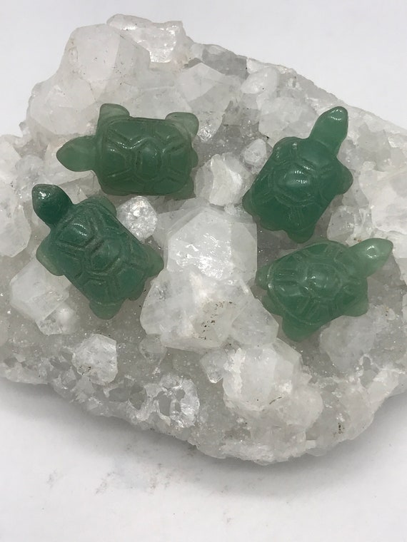 Little Carved Jade Turtles-1 Each