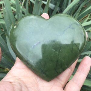 Nephrite Jade Crystal Heart: Stones For Prosperity Good Luck And Abundance