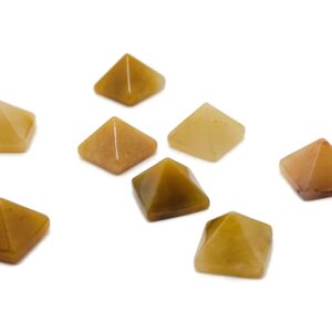 Yellow Jade Pyramid Crystal – Crystal Pyramid – Healing Crystal – Crystal Gemstone - Py1017