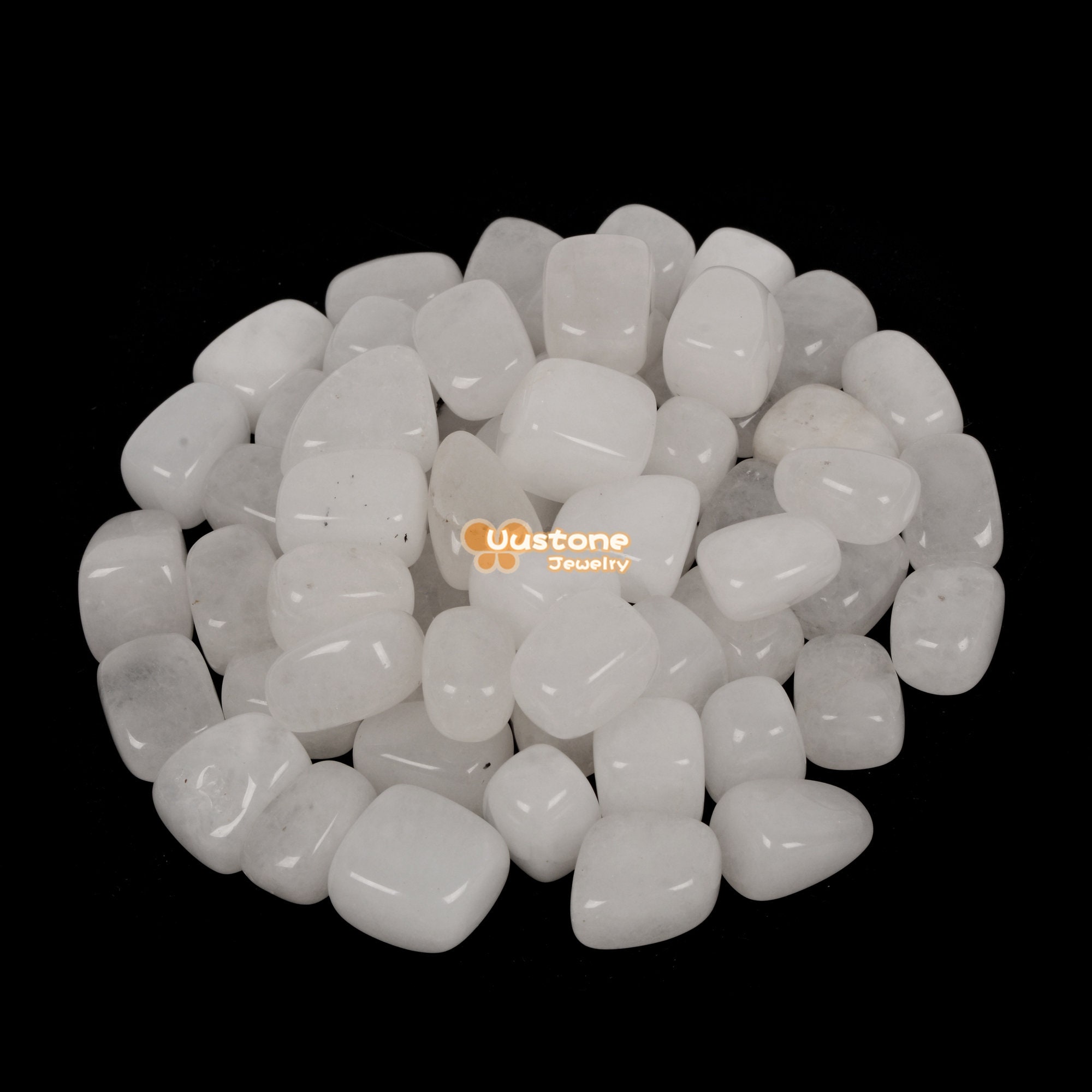 100 Grams White Jade Tumbled Polished Natural Crystal Healing Pocket Stones Rock Collection 100 Grams White Jade Tumbled Polished Natural Crystal Healing Pocket Stones Rock Collection