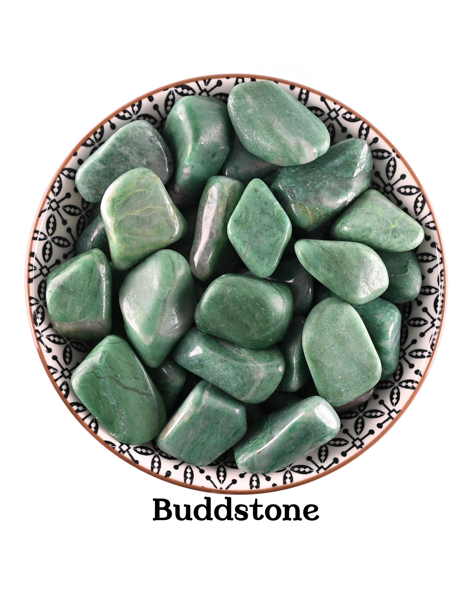 Buddstone Tumbled Stone, Gift For Crystal Lovers, Natural African Green Jade Healing Gemstone Buddstone Tumbled Stone, Gift For Crystal Lovers, Natural African Green Jade Healing Gemstone