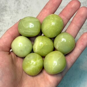 Lemon Jade Tumbled Stone // 3/4" Approximately Lemon Jade Tumbled Stone // 3/4" Approximately