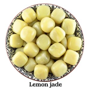 Lemon Jade Tumbled Stone, Gift For Crystal Lovers, Natural Bright Yellow Healing Gemstone Lemon Jade Tumbled Stone, Gift For Crystal Lovers, Natural Bright Yellow Healing Gemstone