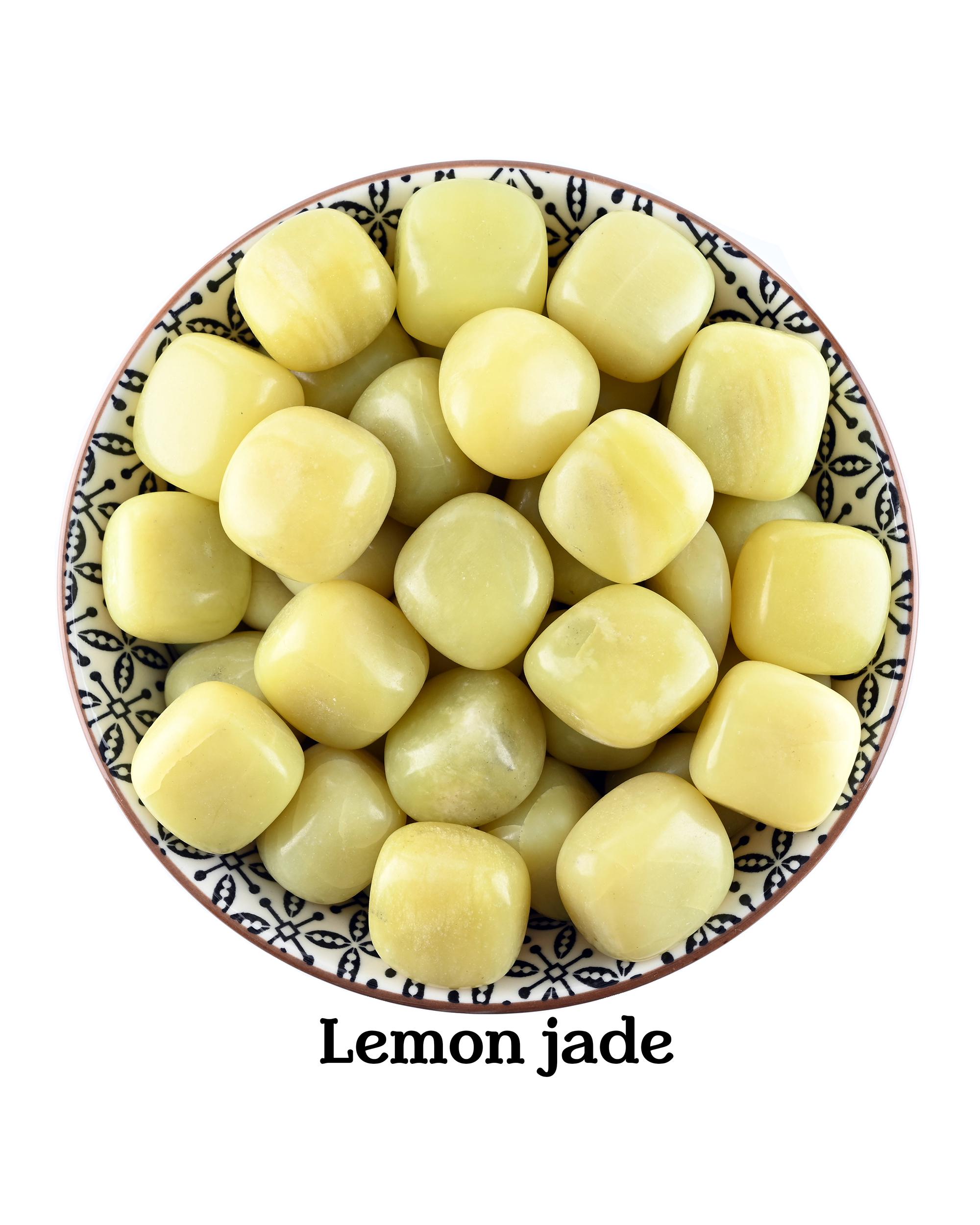 Lemon Jade Tumbled Stone, Gift For Crystal Lovers, Natural Bright Yellow Healing Gemstone Lemon Jade Tumbled Stone, Gift For Crystal Lovers, Natural Bright Yellow Healing Gemstone