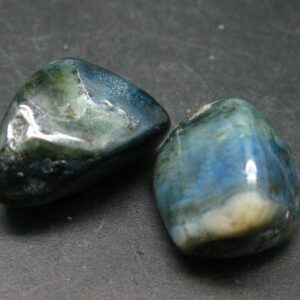 Lot Of 2 Very Rare Dianite (blue Jade) Tumbled Stones From Russia Lot Of 2 Very Rare Dianite (blue Jade) Tumbled Stones From Russia