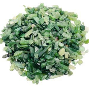 Nephrite Jade Chips – Gemstone Chips – Crystal Semi Tumbled Chips - Bulk Crystal - 2-6mm - Cp1218