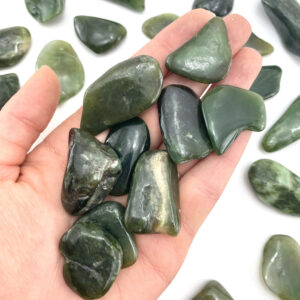 Nephrite Jade, Tumbled Green Jade, Healing Nephrite Jade, T-108
