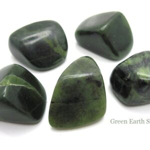 Nephrite Jade Tumbled Stone, One, Crystal Healing, Feng Shui, Pocket Stones, Crystal Grid, Metaphysical
