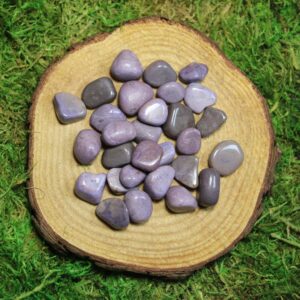 Purple Jade Tumbled And Polished, Small And Small Of Medium Purple Jade Tumbled And Polished, Small And Small Of Medium
