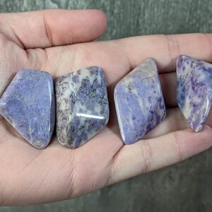 Purple Jade Slab Style Tumbled 1 Inch // Stone Purple Jade Slab Style Tumbled 1 Inch // Stone