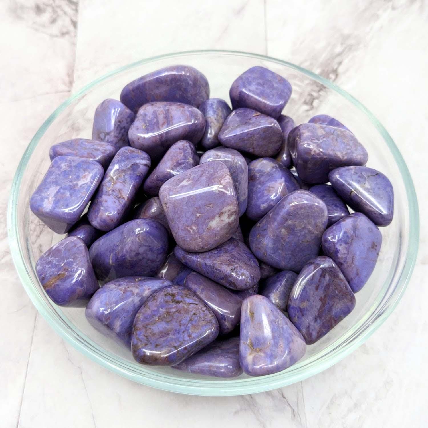 Purple Jade Tumble Stone (1-1.5") #lv2293