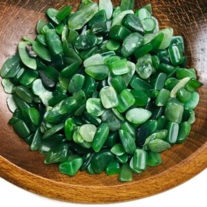 Tumbled Jade Stone (100G) Natural Green Jadeite Mini Crystal Lot Gemstones Polished