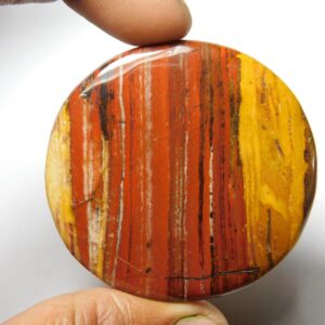 Rainbow Jasper Cabochon, Loose Gemstone (48x37 Mm, 137 Cts)