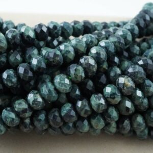 Kambaba Jasper Beads (Rondelle)(Faceted)(6x4mm)(15.5"Strand)