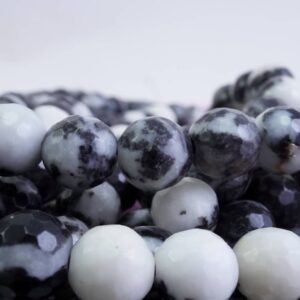 Zebra Jasper Beads (Round)(Faceted)(4mm)(6mm)(8mm)(10mm)(16"Strand)