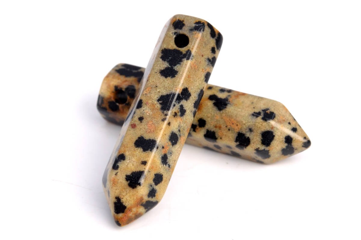 2 Pcs 30x8mm Dalmatian Jasper Beads Healing Hexagonal Pointed Grade Aaa Genuine Natural Loose Beads Bulk Lot 2,4,6,12,50 (103327-722) 2 Pcs 30x8mm Dalmatian Jasper Beads Healing Hexagonal Pointed Grade Aaa Genuine Natural Loose Beads Bulk Lot 2,4,6,12,50 (103327-722)