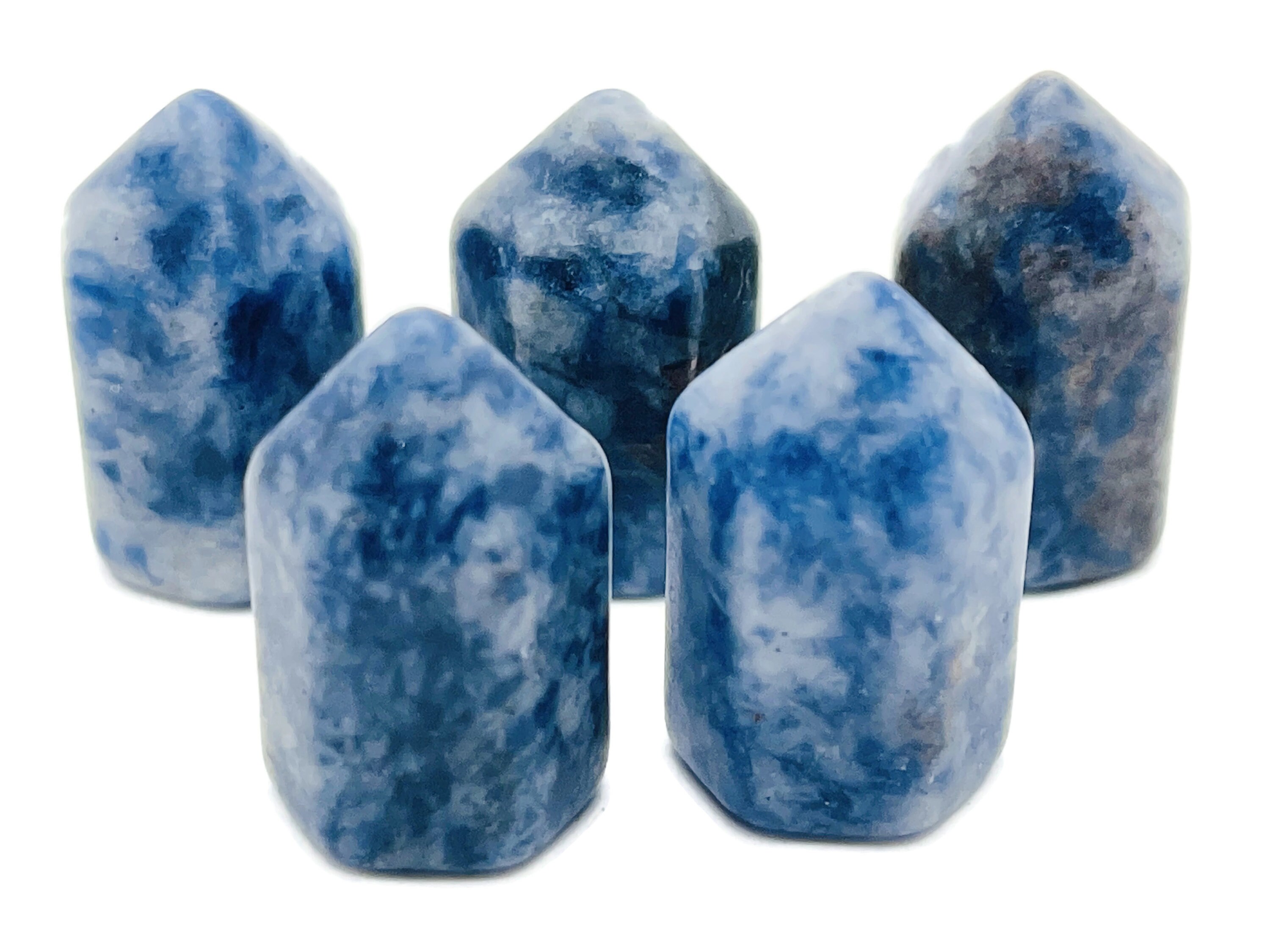 Blue Spot Jasper Obelisk Tower – Gemstone Tower – Tower Crystal – Hand Carved Crystal Point – Healing Crystal – 25mm – Tw1084