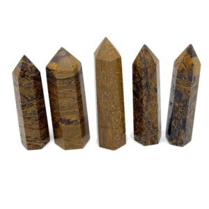 Calligraphy Jasper Obelisk Tower Stone - Gemstone Tower - Meditation Gemstone - Crystal Gifts - Home Crystal Decor - Tw1126