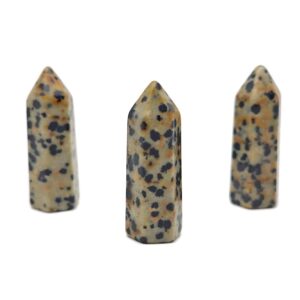 Dalmatian Jasper Crystal Obelisk Tower – Gemstone Tower – Tower Crystal – Hand Carved Crystal Point – Healing Crystal – 40mm – Tw1103