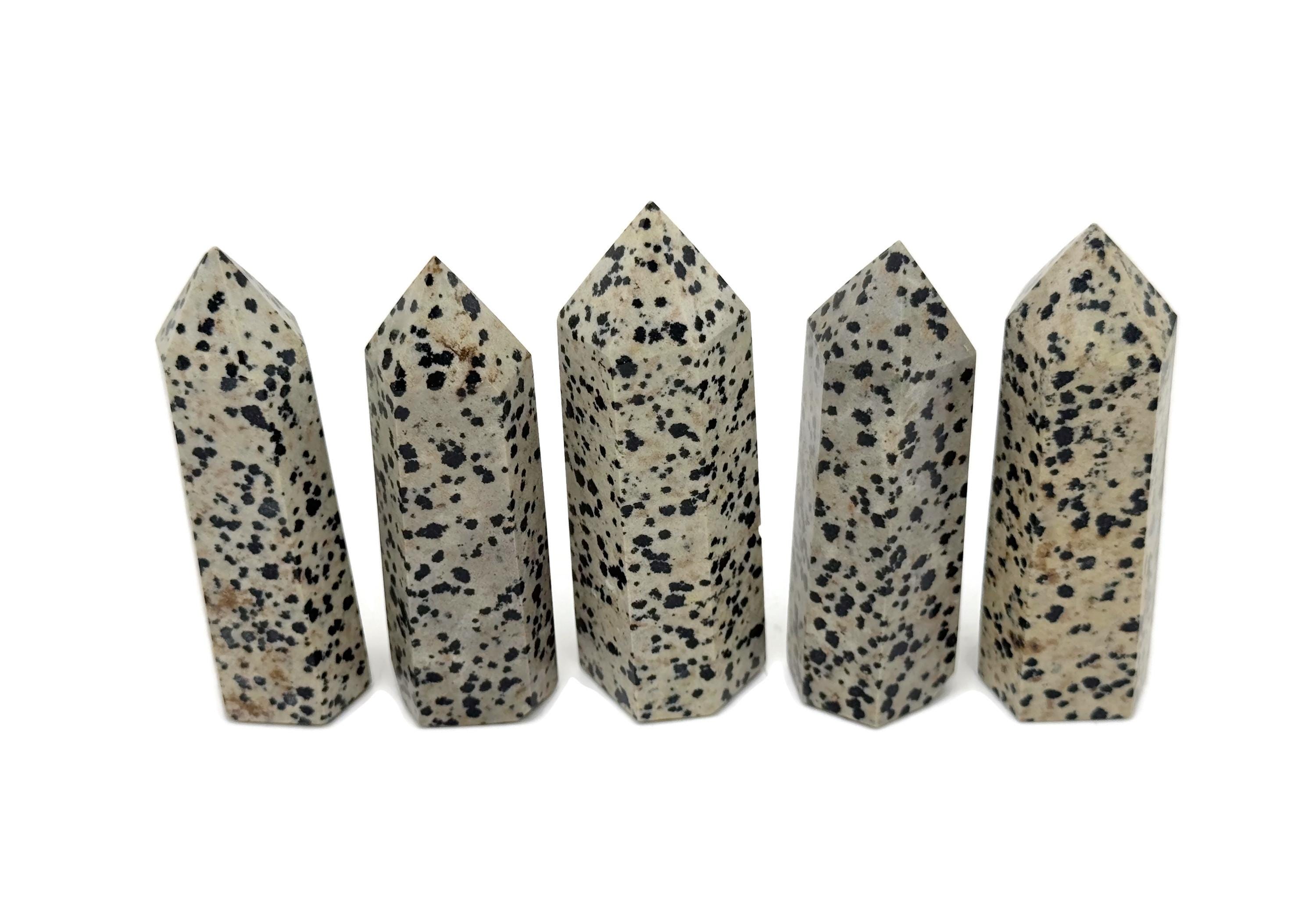 Dalmatian Jasper Obelisk Tower Stone - Gemstone Tower - Meditation Gemstone - Crystal Gifts - Home Crystal Decor - Tw1128 Dalmatian Jasper Obelisk Tower Stone - Gemstone Tower - Meditation Gemstone - Crystal Gifts - Home Crystal Decor - Tw1128