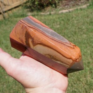 Desert Jasper Point ~ Polished Madagascar Polychrome Jasper Stone ~ 4.7" x 1.8" x 2" ~ 1 Pounds 1 Ounces