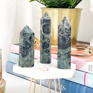 Kambaba Jasper Crystal Tower: Crocodile Jasper Point