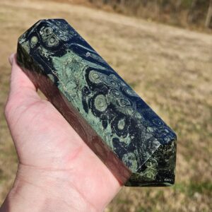 Large Kambaba Jasper Polished Stone Tower ~ 5.5" x 1.8" x 1.5" ~ 16.5 Ounces