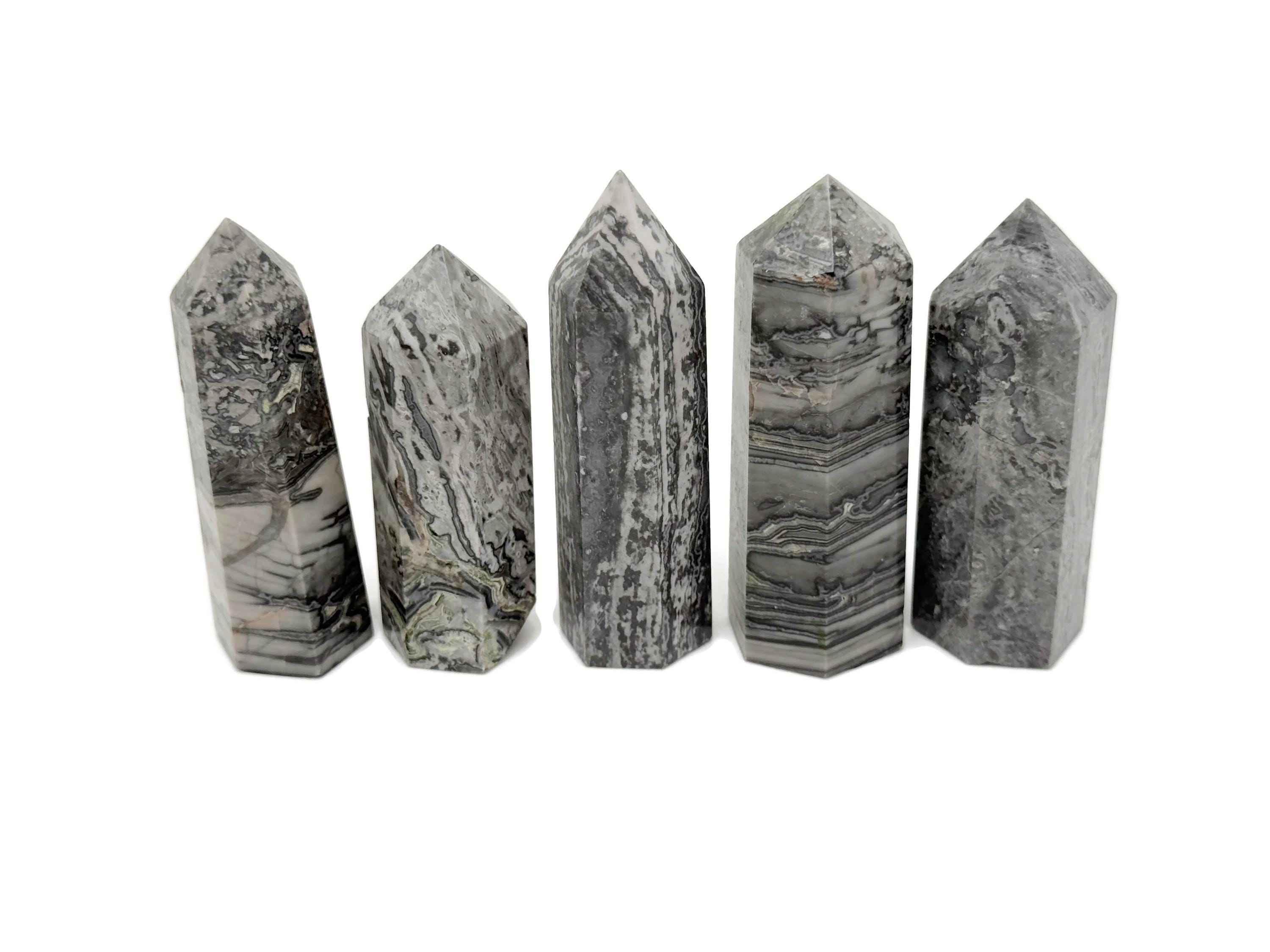Picasso Jasper Obelisk Tower Stone - Gemstone Tower - Meditation Gemstone - Crystal Gifts - Home Crystal Decor - Tw1119