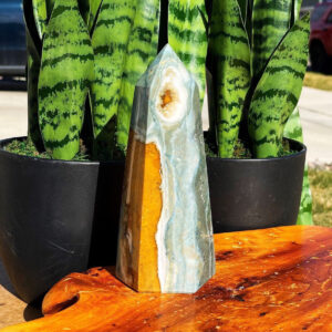Polychrome Jasper Tower - Promotes an Optimistic Outlook on Life - crystal tower - gemstone tower