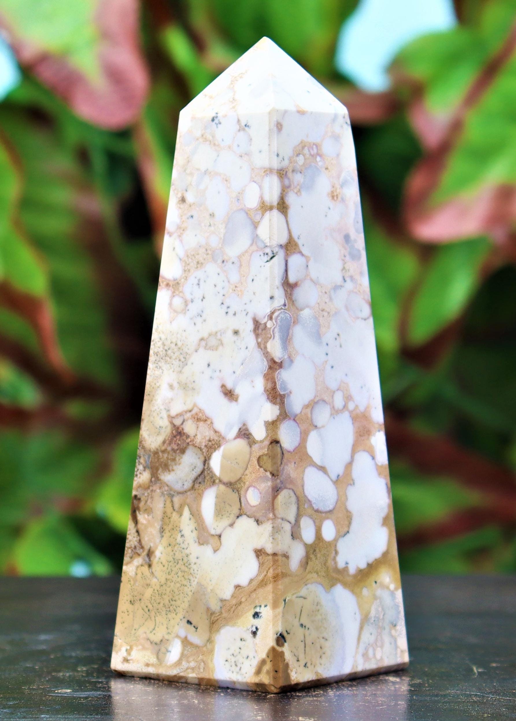 Yellow Cobra Jasper Tower: Chakra Balancing Obelisk (150mm) Yellow Cobra Jasper Tower: Chakra Balancing Obelisk (150mm)