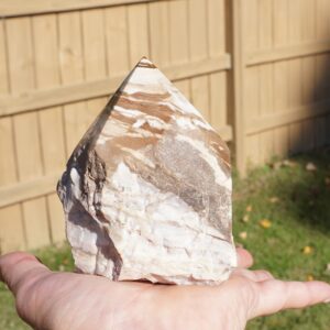 Zebra Jasper ~ Large Polished Natural Stone Crystal Point ~ 3.5" x 2.7" x 1.7" ~ 13.7 Oz