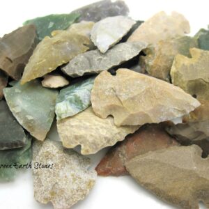 Jasper Carved Arrowhead • Stone Arrowhead For Crafts & Jewelry • Rockhound Mineral Specimen