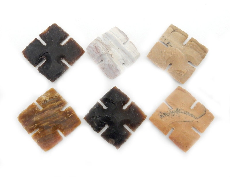 Raw Jasper Cross – Crystal Diy Wire Wrapping Supply (48-54mm)