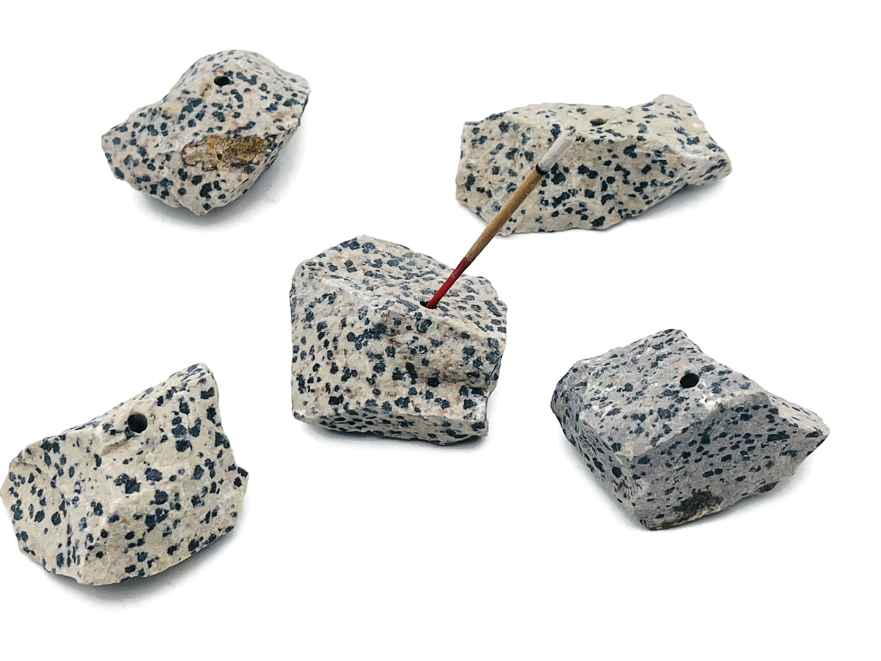 Dalmatian Jasper Crystal Incense Holder -rough Crystal Stone Incense Stick Holder -raw Stone Incense Holder - Healing Stone - Rs1021