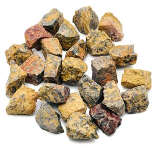 Leopard Skin Jasper Raw Stone - Rough Leopard Skin Jasper Chunk – Chakra Crystal – Ra1270