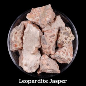 Leopardite Jasper Raw Stone, Natural Spotted Crystal For Totem Energy, Strength And Grounding
