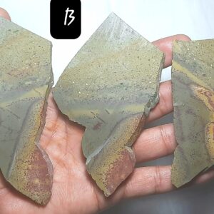 Natural Coffee Jasper Specimen: Unpolished Rough Gemstone Slice