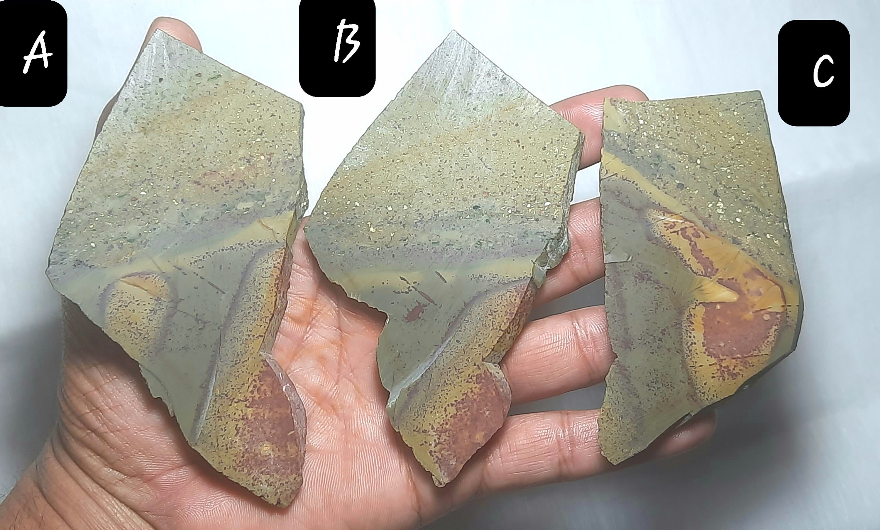 Natural Coffee Jasper Specimen: Unpolished Rough Gemstone Slice
