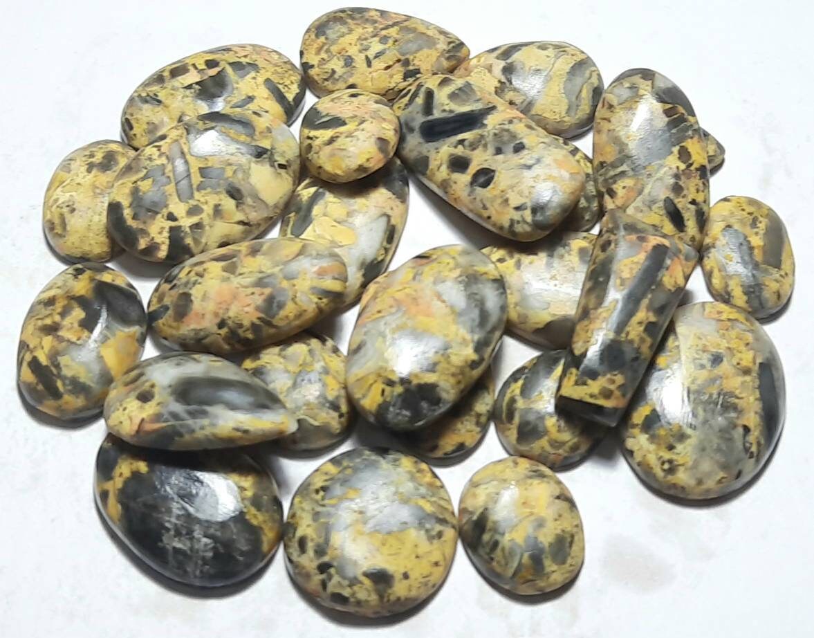 Natural Mariam Jasper Rough Stone Mix: Unpolished Slices & Specimens