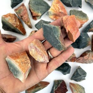 Polychrome Jasper Rough Chunks - 1 Pound Bag