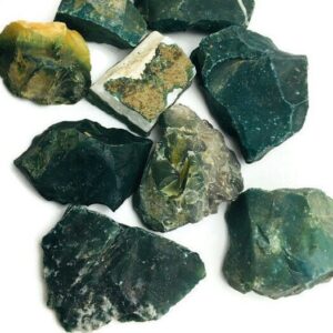 Rough Green Jasper Crystal Chunk: Raw Stone (45-60mm)