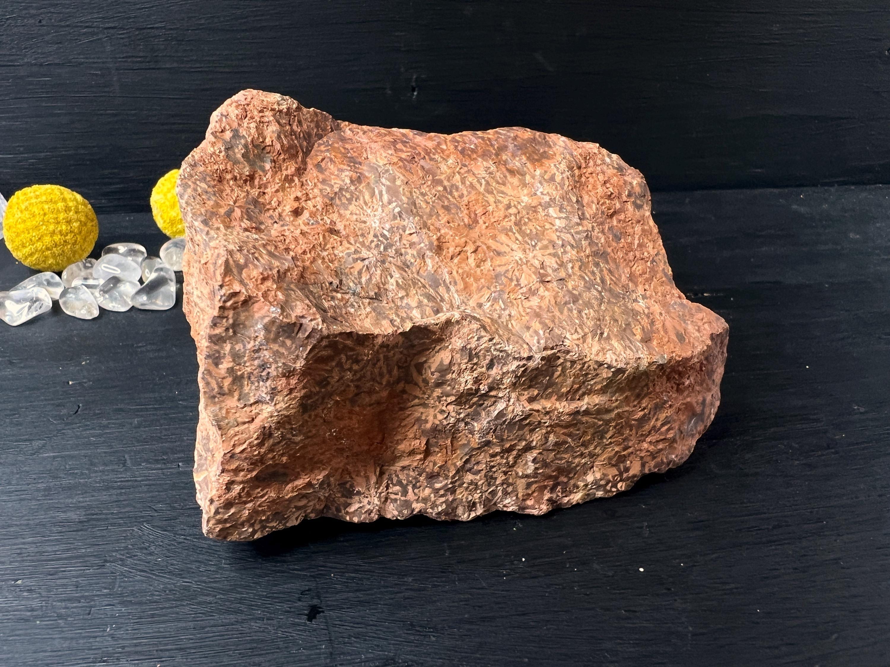 Raw Starburst Jasper Chunk 3.8 Inches Rough Jasper Rock Raw Starburst Jasper Chunk 3.8 Inches Rough Jasper Rock