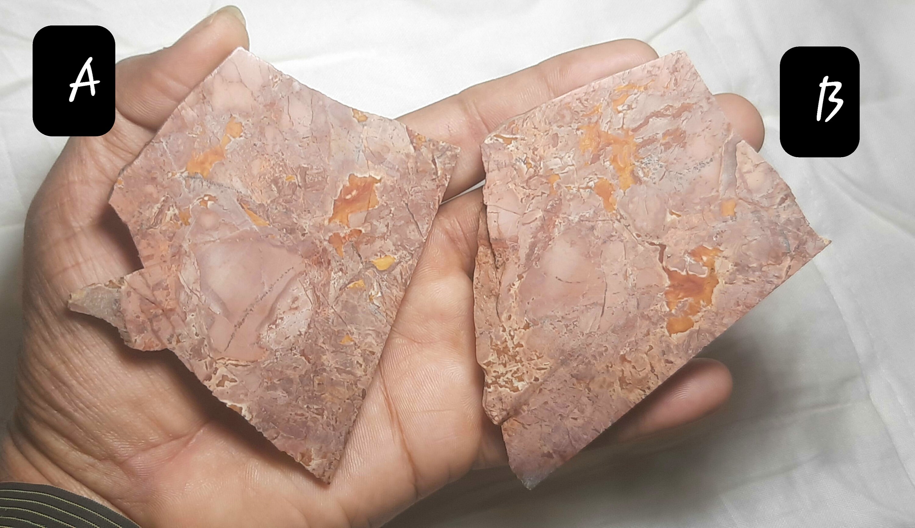 Unpolished Rough Camel Jasper Specimen: Healing Crystal Slab Slices